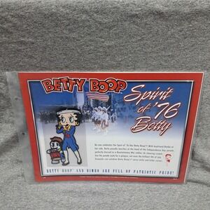 Betty Boop Patch Spirit Of 76 Betty Clothing Patch Collectible Vintage Americana